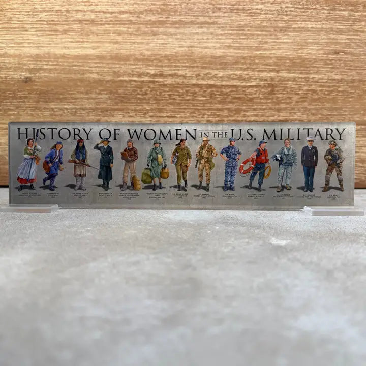 Acrylic History of Women in the U.S. Military Plaque