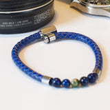 Blue Braided Sequoia Tree Bracelet