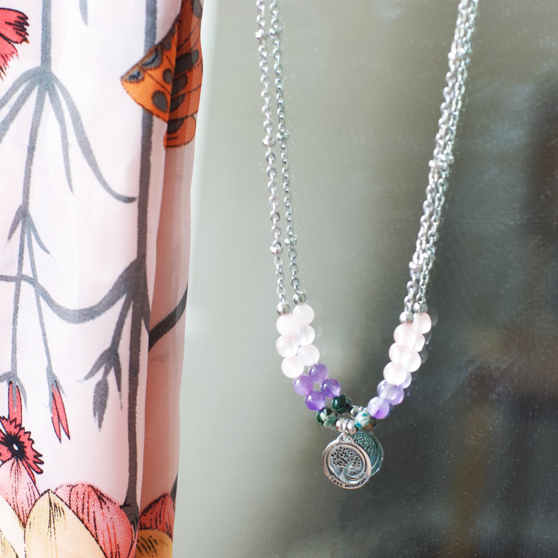 Silver Chain Royal Empress Tree Necklace