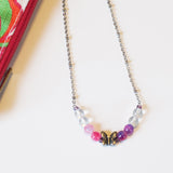 Silver Chain Butterfly Necklace