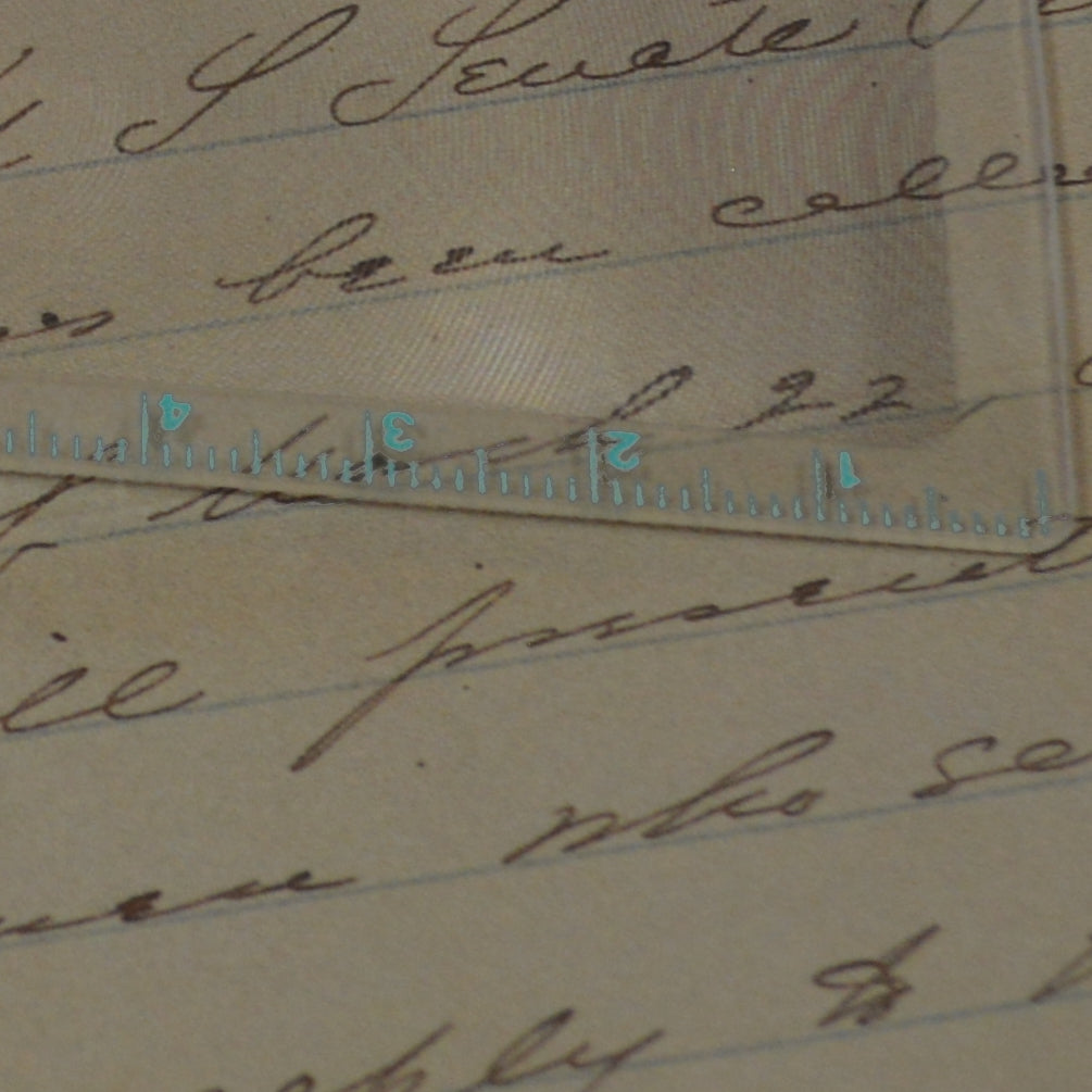 Bookmark Magnifier and Ruler