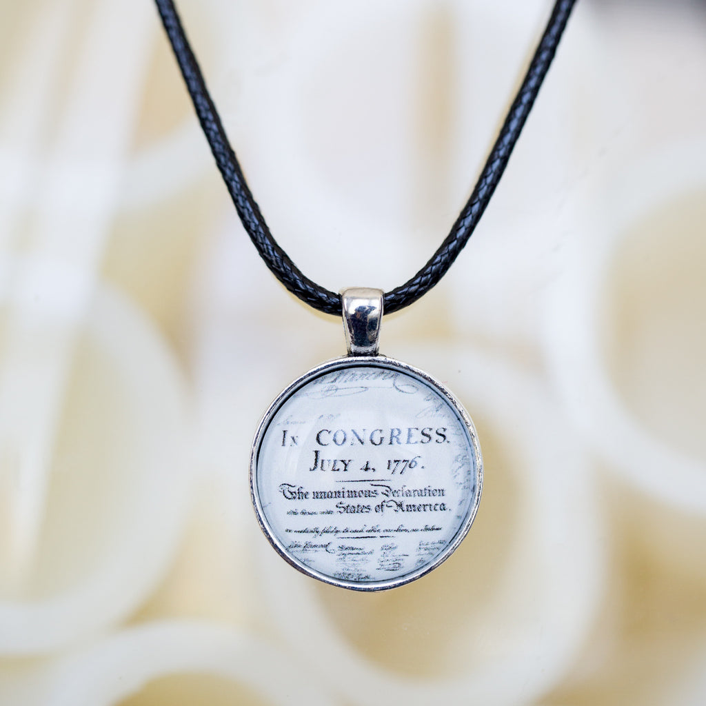 Declaration of Independence Round Necklace