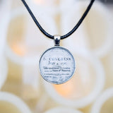 Declaration of Independence Round Necklace