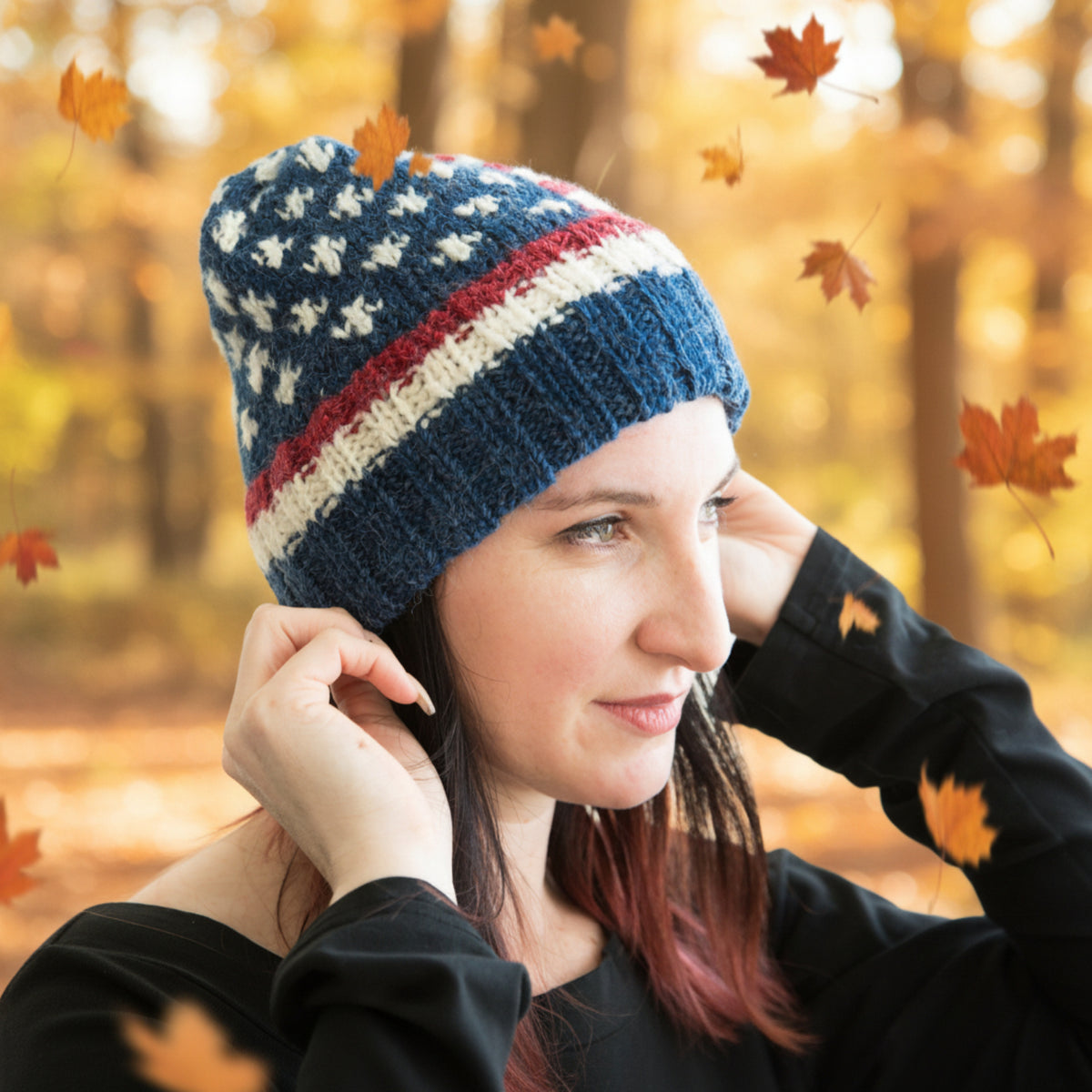 U.S.A. Ribbed Band Hat