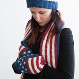 American Flag Scarf with Fringe
