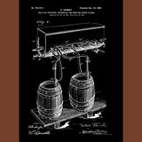 Beer Tap Canvas Patent Print