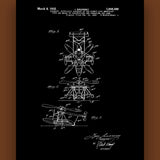Sikorsky Helicopter Canvas Patent Print