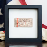 Authentic Red Tape in Shadow Box