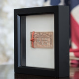 Authentic Red Tape in Shadow Box
