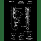Saxophone Canvas Patent Print