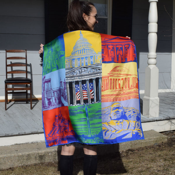 Capital Landmarks Art Scarf – National Archives Store
