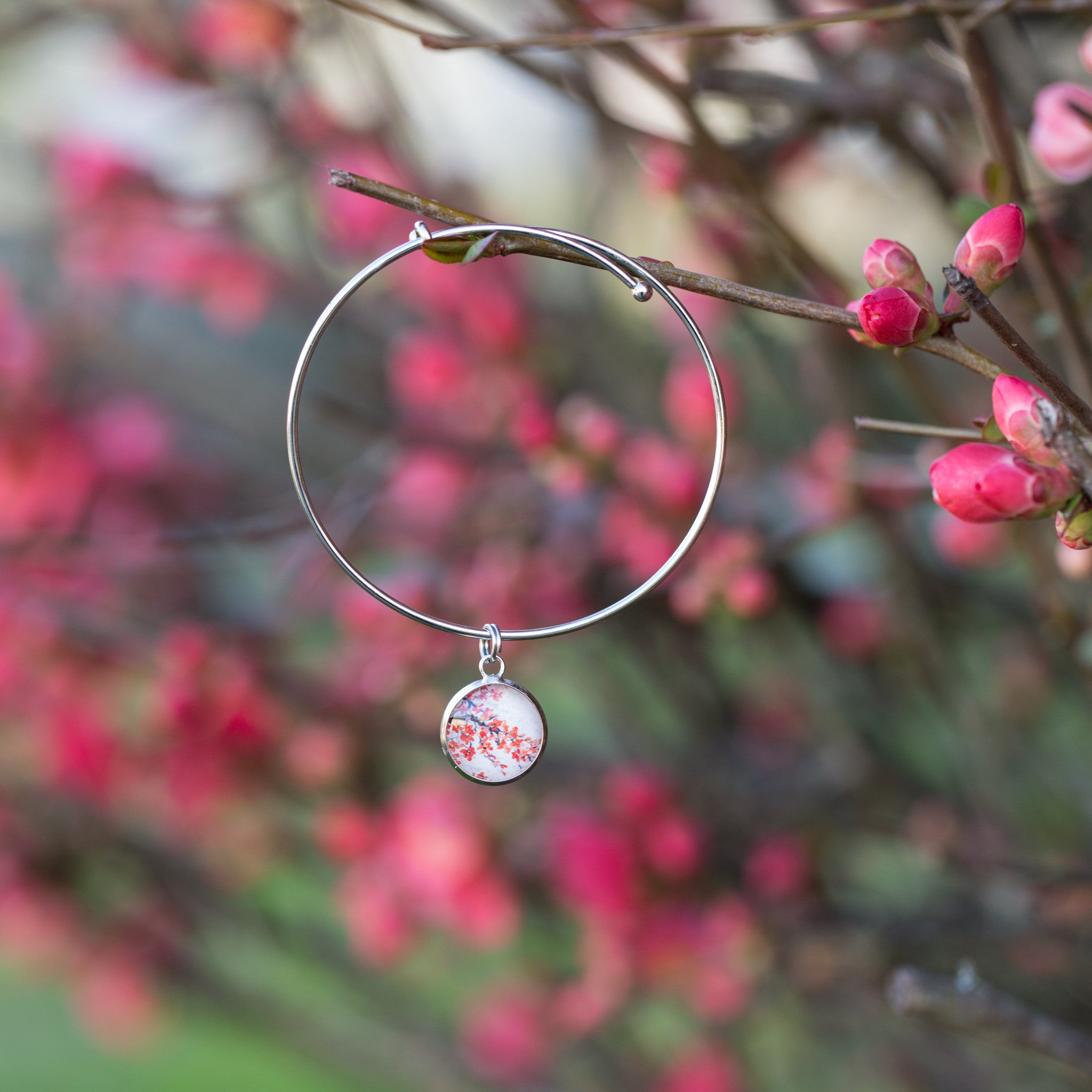 Cherry Blossom Adjustable Bracelet