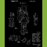 Apollo Space Suit Patent Print