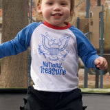 National Treasure Blue Long Sleeved Toddler T-Shirt