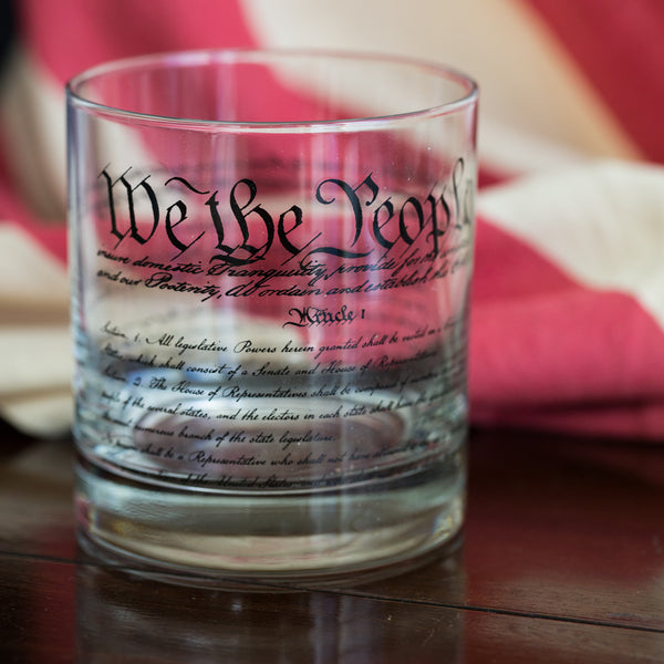 Constitution Rocks Glass