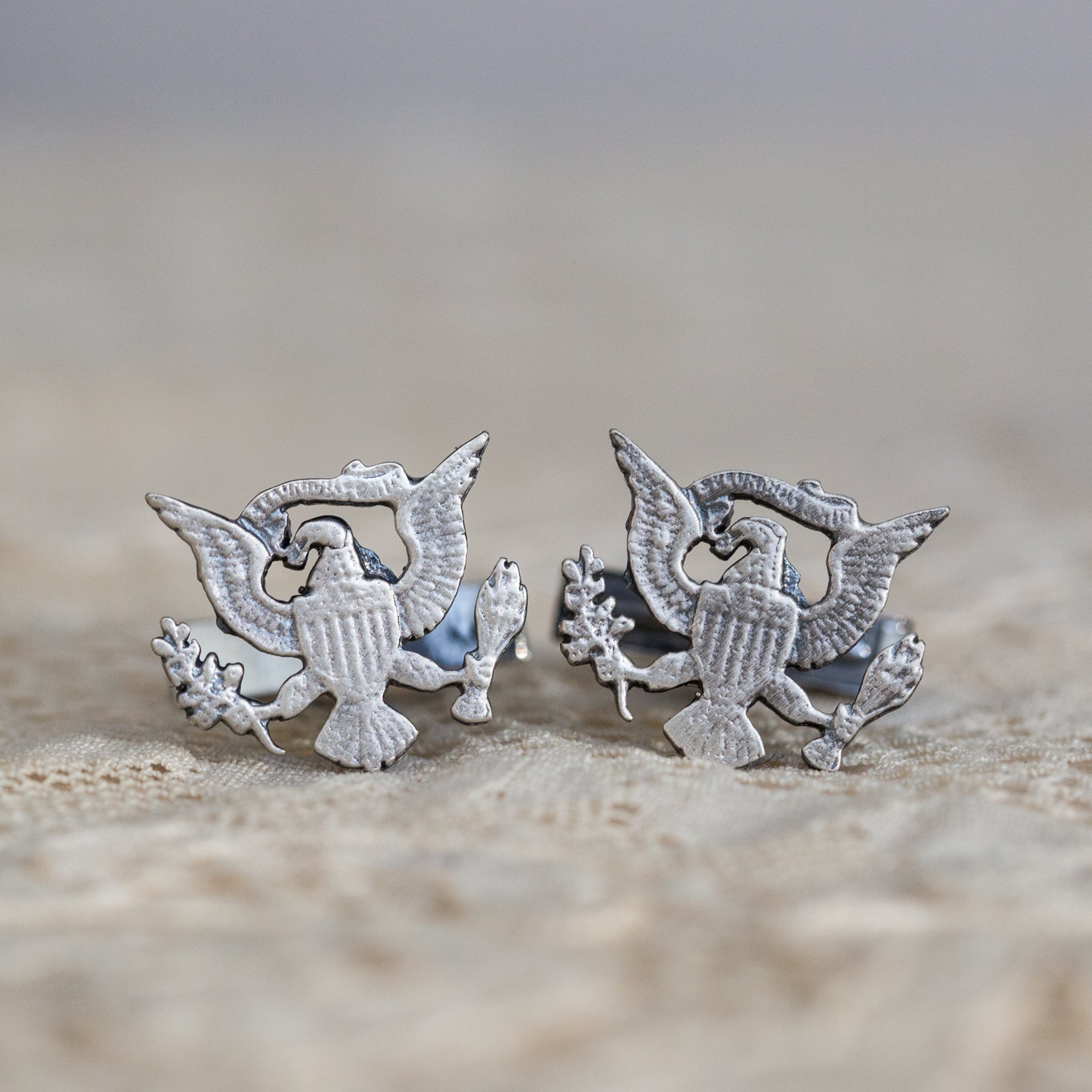 Presidential Coat of Arms Silver Cuff Links