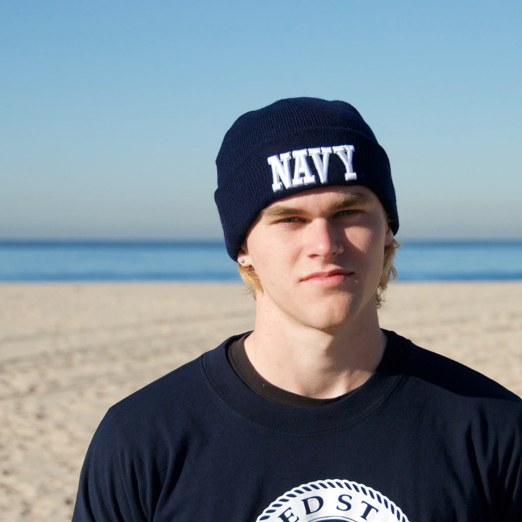 Navy Knit Cap