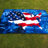 USA Map Beach Blanket