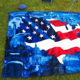 USA Map Beach Blanket