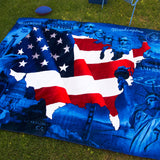 USA Map Beach Blanket