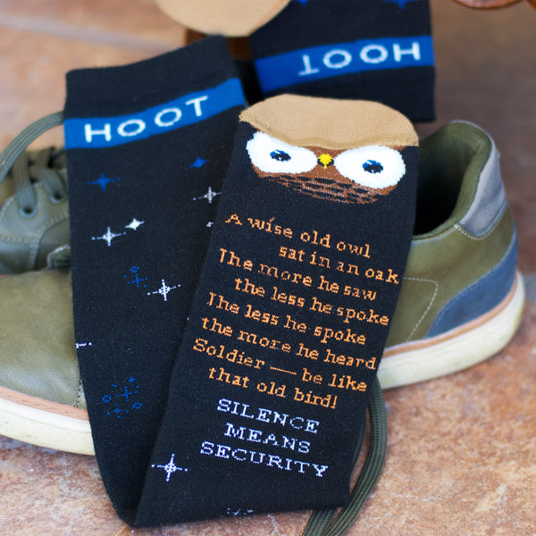 Wise Old Owl Knee Socks