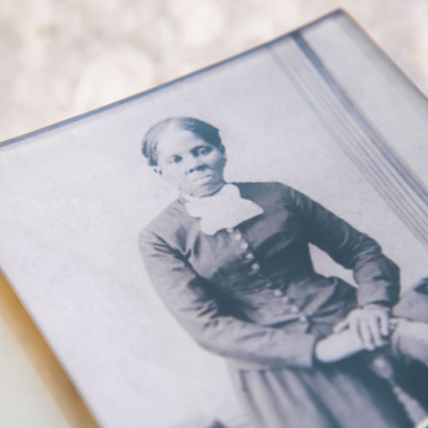 Harriet Tubman Glass Decoupage Tray: 5 X 8 inches