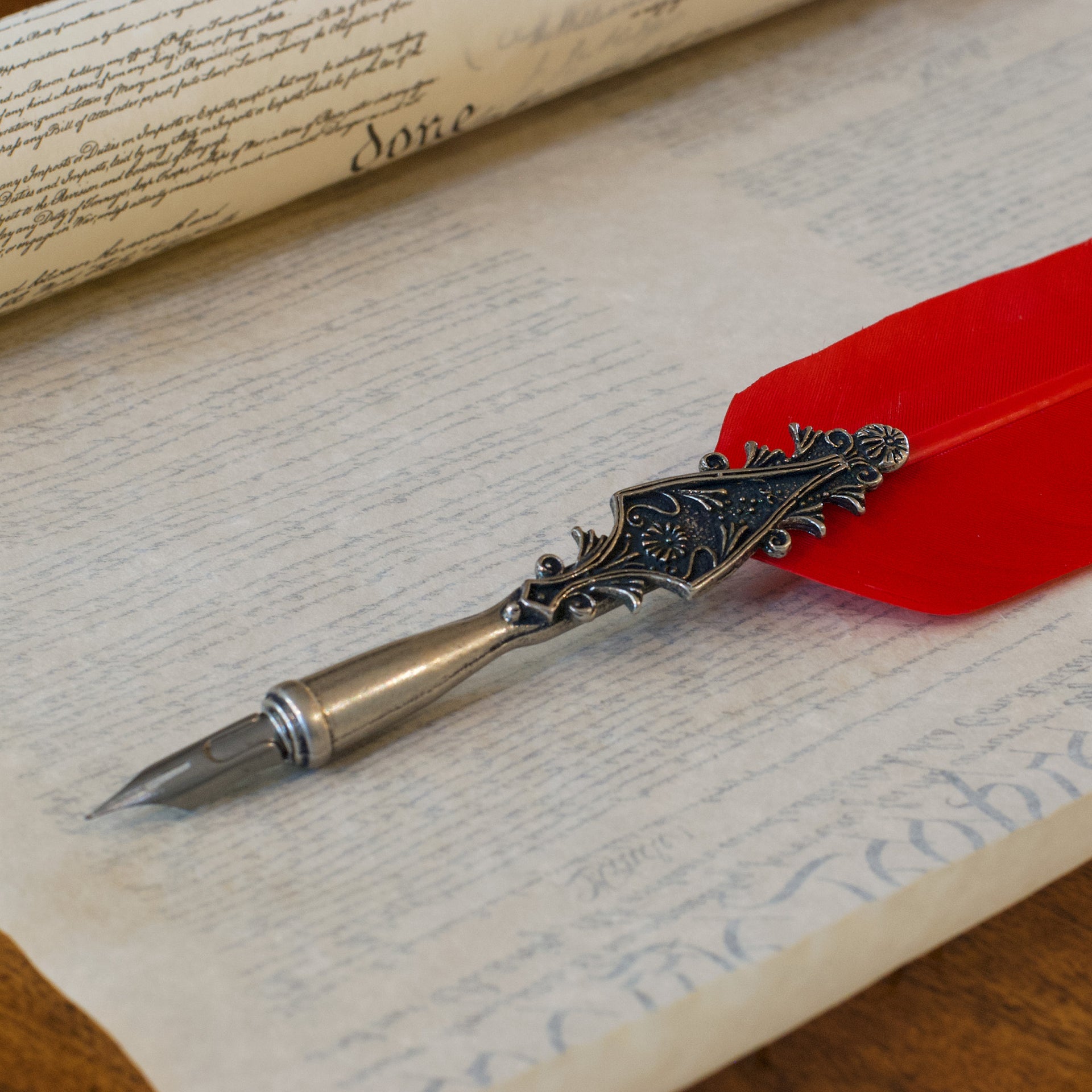 Red Feather Pen