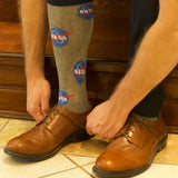 NASA Logo Meatball Socks