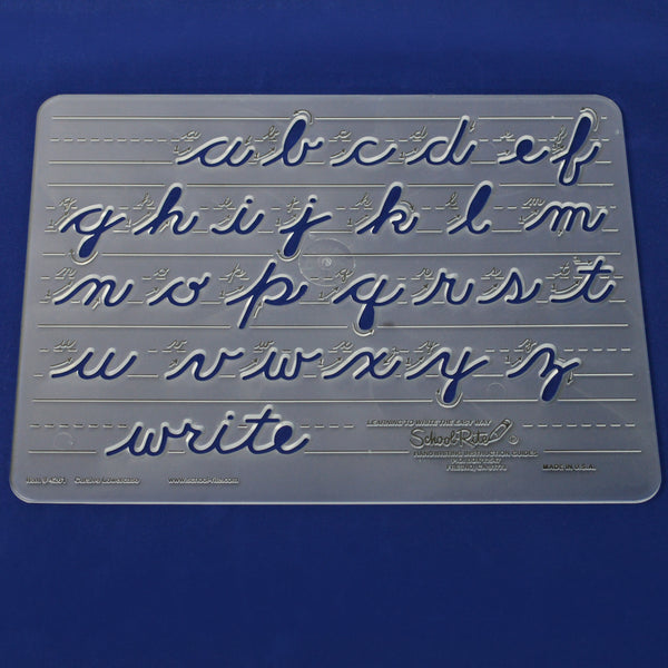 Lowercase Cursive Stencil