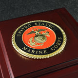 U.S. Marine Corps Medallion Wooden Box