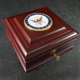 U.S. Navy Medallion Wooden Box