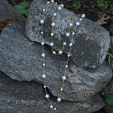 34-inch Swarovski Glass Pearl Necklace