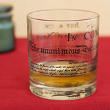 Declaration of Independence Rocks Glass
