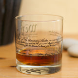 U.S. Constitution Rocks Glass