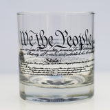 U.S. Constitution Rocks Glass