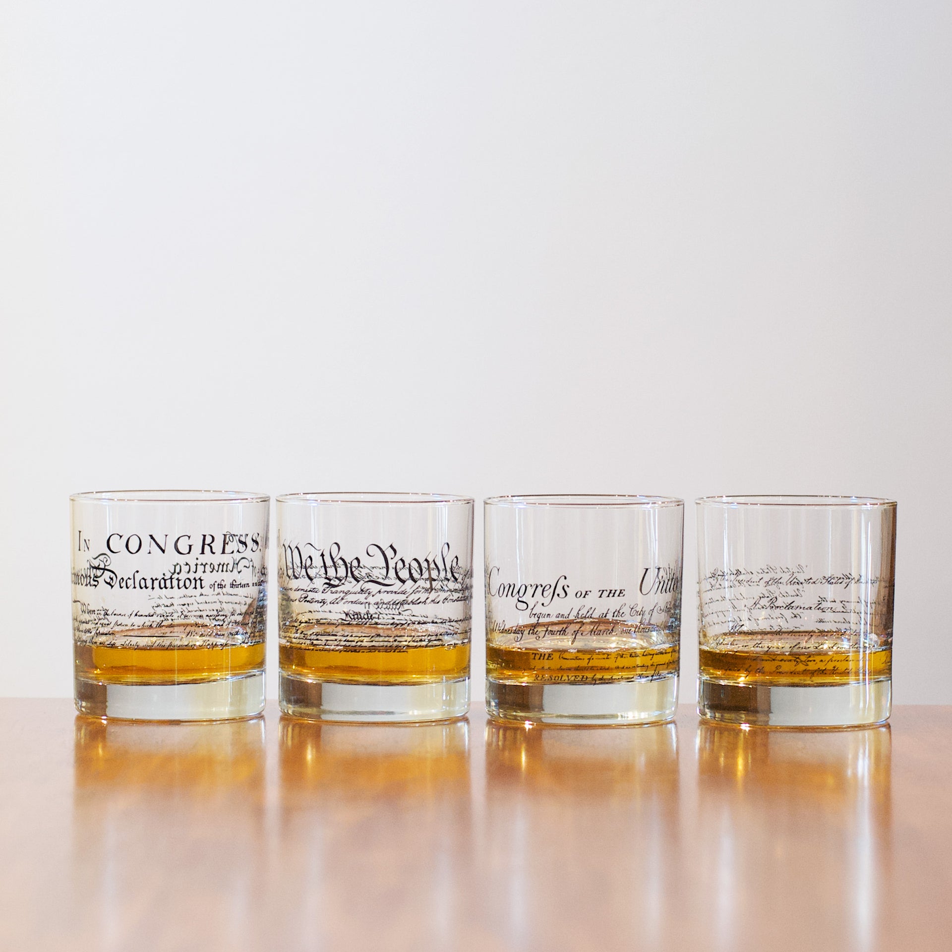 America's Documents Four Rocks Glass Set