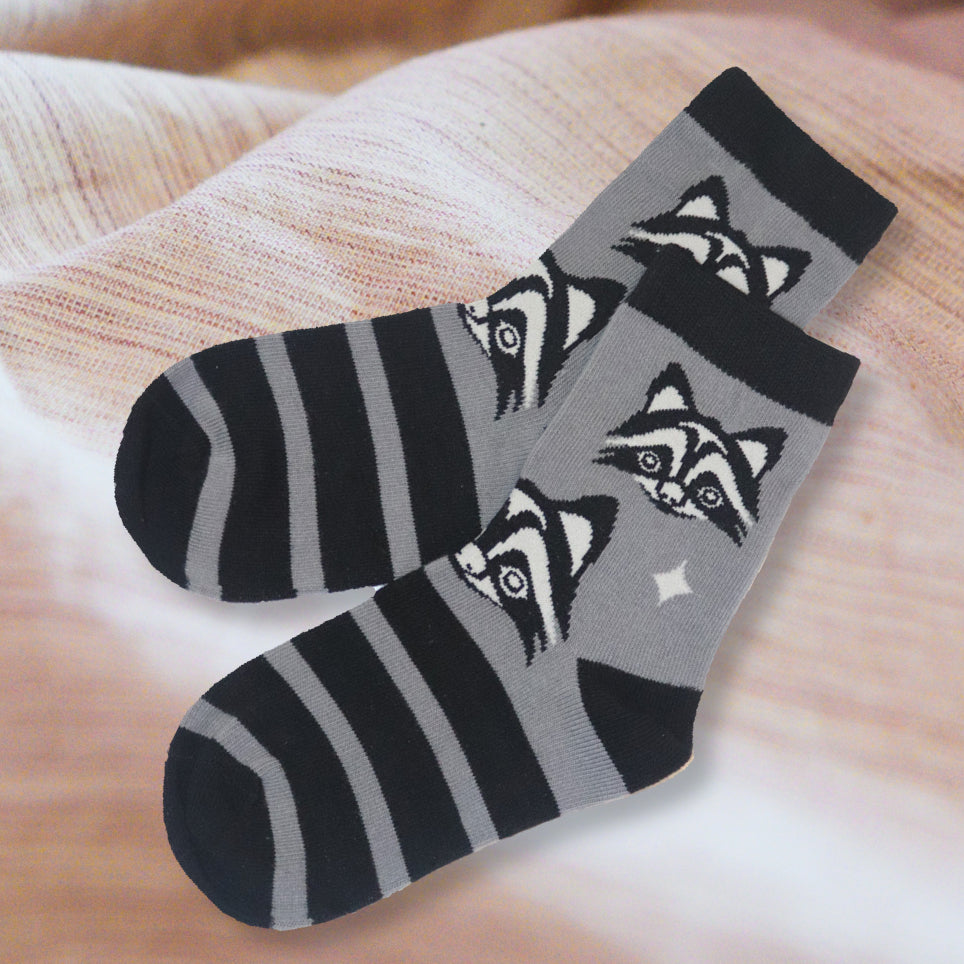 Raccoon socks deals