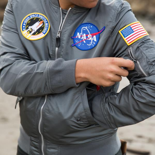 Gray NASA 100th Space Shuttle Mission Jacket