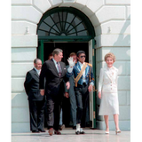 President and Mrs Reagan with Michael Jackson Magnet