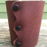 Embossed Leather United States Flag Coozie and Pint Glass