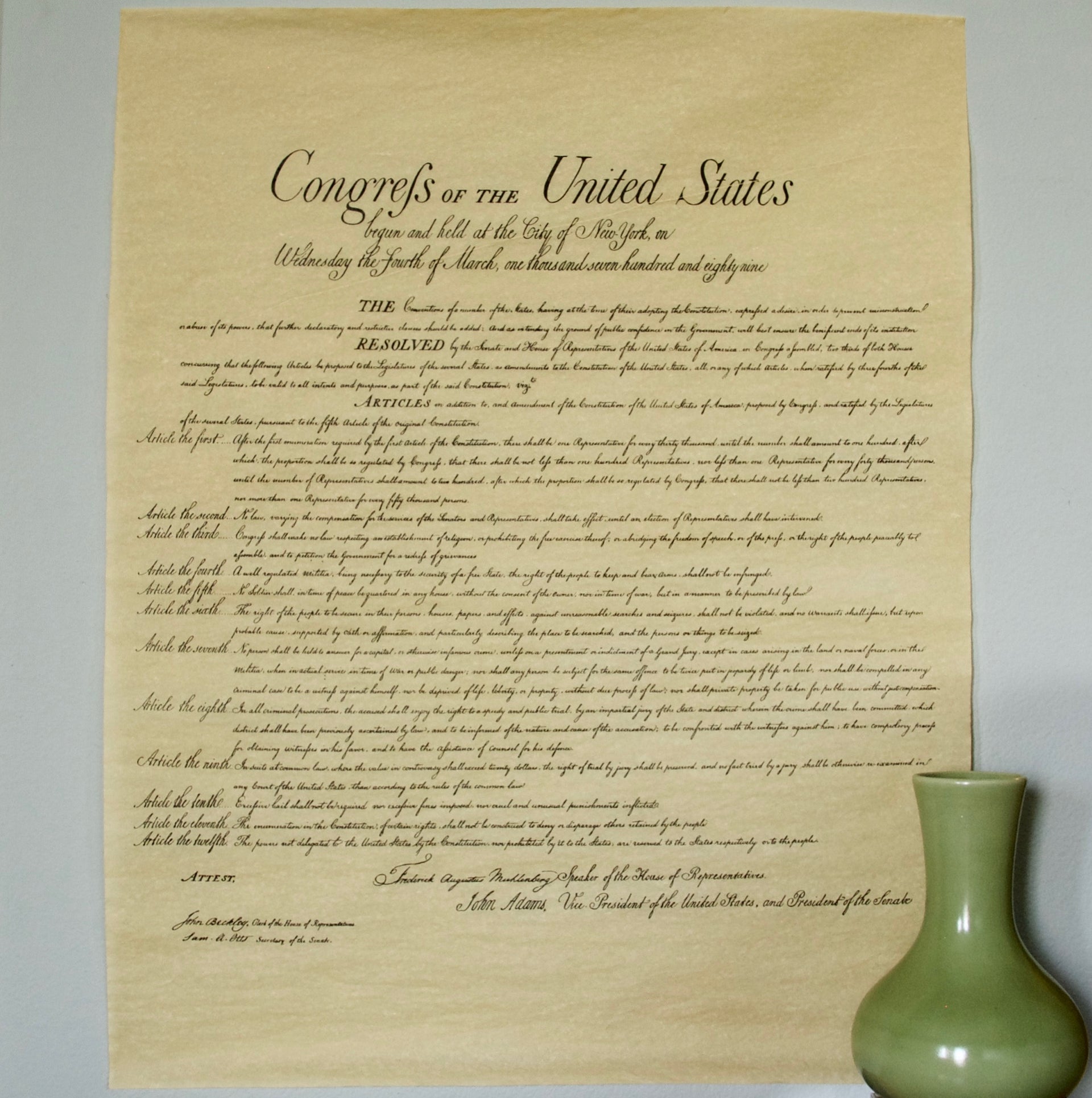 Bill of Rights Full Size Replica