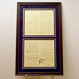 Framed Emancipation Proclamation