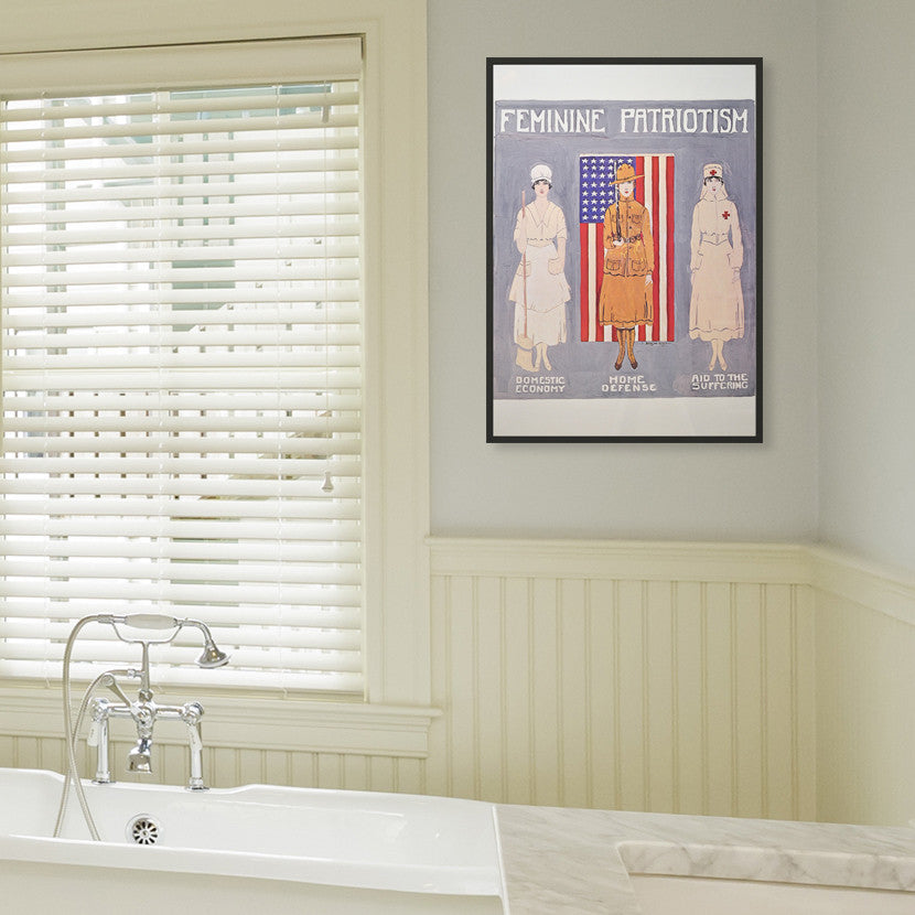 Feminine Patriotism Poster