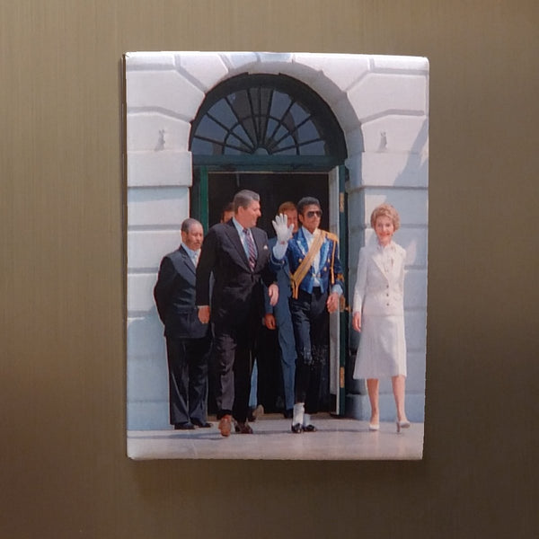 President and Mrs Reagan with Michael Jackson Magnet