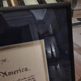 Declaration of Independence in Classic Finish Metal Frame