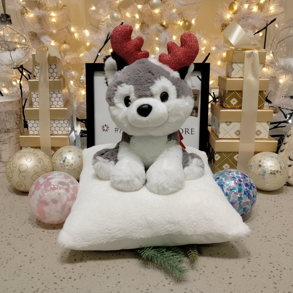 Antler Husky Plush