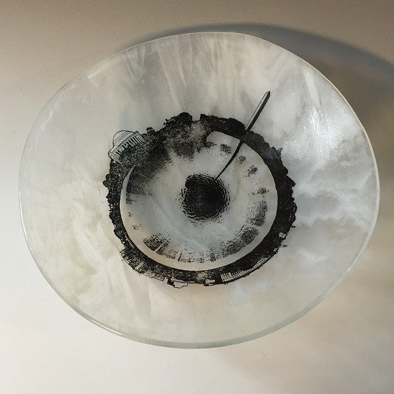 Handmade D.C. Skyline Glass Bowl