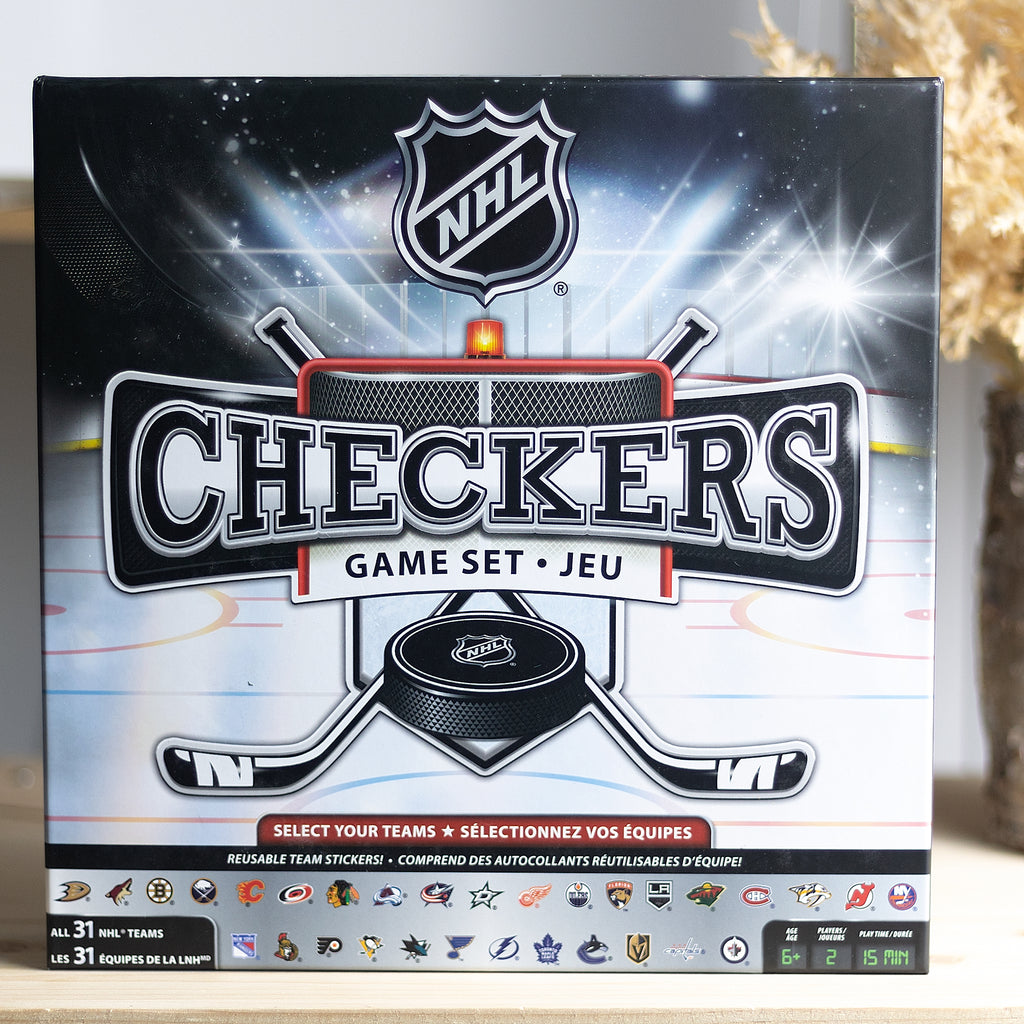 NHL Checkers Game Set