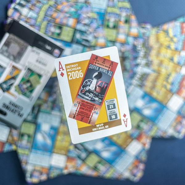 NFL Super Bowl Ticket Playing Cards