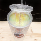 Flag Tumbler with Straw